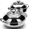 18/0 stainless steel cookwarewith induction bottom
