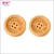 Import 18mm Engraved Classic Natural Wooden Buttons Manufactory,  Custom Laser Clothing Garment Wood Button from China