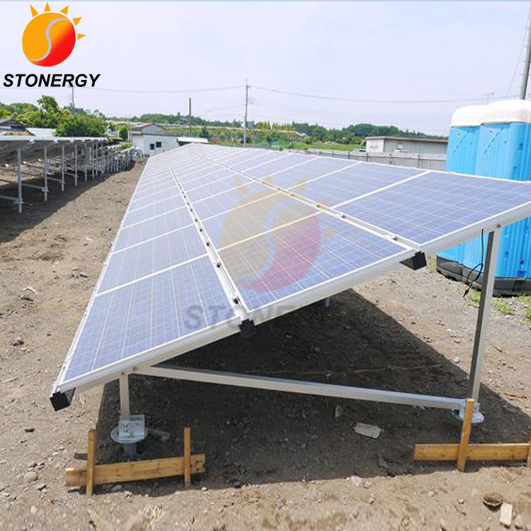 Buy 1mw Aluminum Pv Panel Mounting Ground Rack Solar Panel Mounting ...