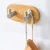 Import 2 hooks Bamboo Stainless Steel Wall Hooks Clothes Hangers Coats Hats Keys Bag Robe Hook from China