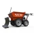 Import 250 Kgs Gas Engine Powered Four-Wheel Drive Skid Steer Wheel Barrow with Snow Shovel from China