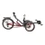 Import 20 inch Two Front Wheels Suspension Recumbent Tricycle Foldable Bicycle with 24 speed from China