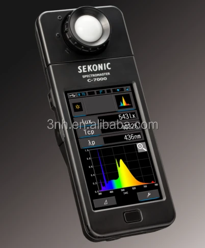 200000 lx led illuminance spectrophotometer color spectrum analyzer C-7000