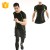 Import 2017 sports t shirts custom slim fit black men gym running wear from China