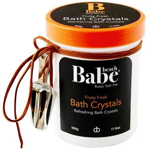 2018 Cheap Popular natural skin exfoliating spa shower body scrub bath salt in jar