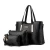 Import 2018 high quality purse tote bag shoulder bag 3 pieces leather bag set luxury branded handbag from China