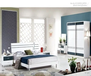 2018 Hot sale MDF board modern high glossy bedroom suits bedroom  furniture
