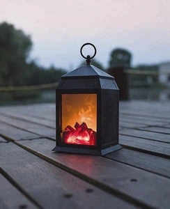 2018 New Arrive Livelike Indoor and Outdoor Decoration Portable Battery Operated Dancing Moving LED Fireplace Flame Lantern