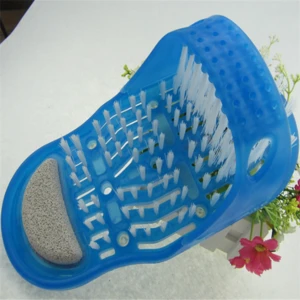 2018 New item Plastic Easy Feet Massage Shoe Feet Clean Slipper