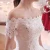 Import 2018 Summer New Fashion Beaded White Lace Wedding Dress with Long Tail from China