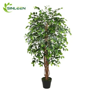 2019 Best Seller Microcarpa Tree Artificial Banyan Retusa Plant Branch Ficus Bonsai