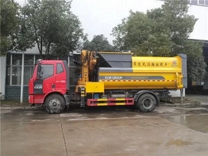 2019 new model Compressed type garbage truck combined with truck crane
