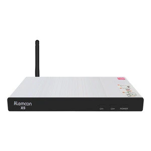 2019 New OEM ultra hd 4k set top box Alemoon X5 DVB S2+T2 Combo satellite tv receiver with TubiCast