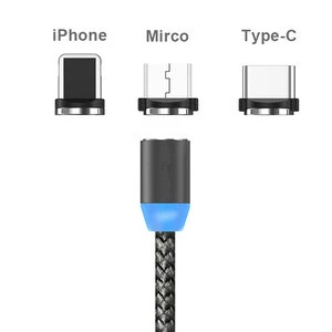 2019 New product usb magnetic cable 1M 2M usb fast charging 3.0 charger cable for mobile phones