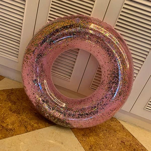 2019 new transparent sequin swimming ring Factory direct sales