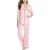 Import 2019 Wholesale Quality Design Button Closure Piping Pajamas Factory Pyjamas Satin Two Piece Set Silk Women Pajamas from China