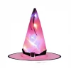 2020 Amazon Hot Sale cheap price Halloween Glowing Hat Children Adult  Party Dress Up Witch Wizard Hat Products