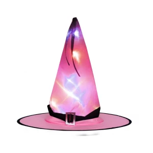 2020 Amazon Hot Sale cheap price Halloween Glowing Hat Children Adult  Party Dress Up Witch Wizard Hat Products
