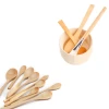 2020 American popular bamboo clay without Beauty Bowl bamboo brush bamboo spoon main knife set custom trademark