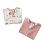 2020 Autumn new product Baby warm blanket cotton-2 pack anti startle swaddling baby surrender sleeping bag