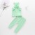 Import 2020 Lovely Toddler Kid Baby Ruffles Solid Sleeveless Tops Long Pants Outfits Summer 2Pcs Girl Clothes Sets in hot selling from China