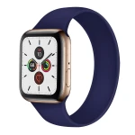 2020 New Design Elastic Rubber Silicone Solo Loop Band for Apple Smart Watch Series 5 6 Strap Bracelet 44mm 42mm 40mm 38mm