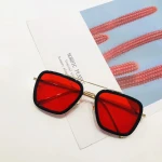 2020 Newest Iron Man Sunglasses Tony Stark Metal Square Oversized Sunglasses Men