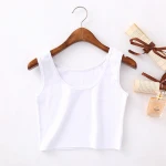 2020 summer slim render short tank top sleeveless camisole women  short solid bodycon navel crop tops vest tube tops coldker