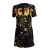 Import 2021 Black Ladies Letter Printed Bandage T shirt Dress from China