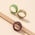 Import 2021 Hot Sale Clear Green Purple Brown Acrylic Band Ring Set Vintage Irregular Geometric Acrylic Finger Ring Set from China