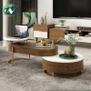 2021 Hot Selling Nordic Style Living Room Extendable Tea Table Wood Coffee Tables  Set