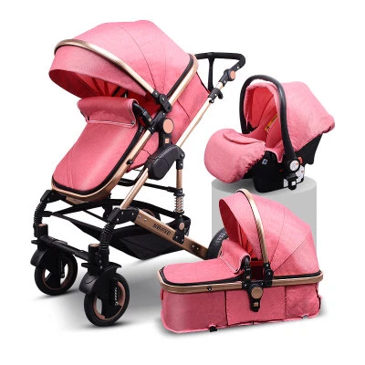 2021 Luxury Popular Baby Stroller Baby 3 in 1 With Car Seat Baby Carriage Strollers Walkers Carriers Newborn Pram