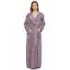 2021 New High Quality Terry 100%Cotton Soft Casual Hooded Women Bathrobe