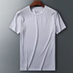 2021 new summer ice silk texture short-sleeved t-shirt Slim breathable running fitness clothing men sports T-shirts