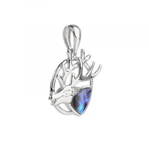 2021 Ocean series  &  delightful  sterling 925 silver deer head pendant