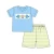 Import 2022 Gold Supplier summer latest design cotton kid boy set fish applique short sleeves baby boy clothes outfit from China