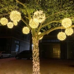 20cm & 30cm Christmas Tree Decorations IP65 Waterproof LED Lamp Fairy Lights for Outdoor Garden Decor Hanging Fairy Lights Trees