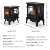 Import 20&quot; Freestanding stove with Led flame  Electric fireplace from China