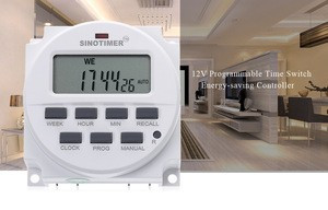 Buy 220 - 240v Ac / 12v Dc 7 Days Programmable Timer Switch With ...