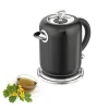 2200 W 1.7 L Wholesale Hot Sale National Electric Kettle, Black Electric Hotel Kettle Tray Set