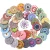 Import 25*25 mm Wholesale Mix Round Natural Wooden Button For Craft 49989 from China