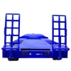 2Axle 15Tons 20Tons Car Trailer Agriculture Farm Draw Bar Full Lowbed Trailer for Farm Mini Excavator Transport