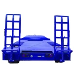 2Axle 15Tons 20Tons Car Trailer Agriculture Farm Draw Bar Full Lowbed Trailer for Farm Mini Excavator Transport