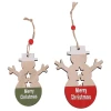 2pcs small and exquisite wooden xmas snowman ornament hot selling tree christmas decorations