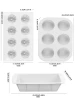 3 Pcs Wholesale Food Grade Silicone Cake Mold Set Biscuit Baking Tool Household Silicone Baking Pastry Molds