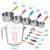 Import 304 Stainless Steel Measuring Cups and Spoons Set and 1 Transparent Plastic Measuring Cup from China