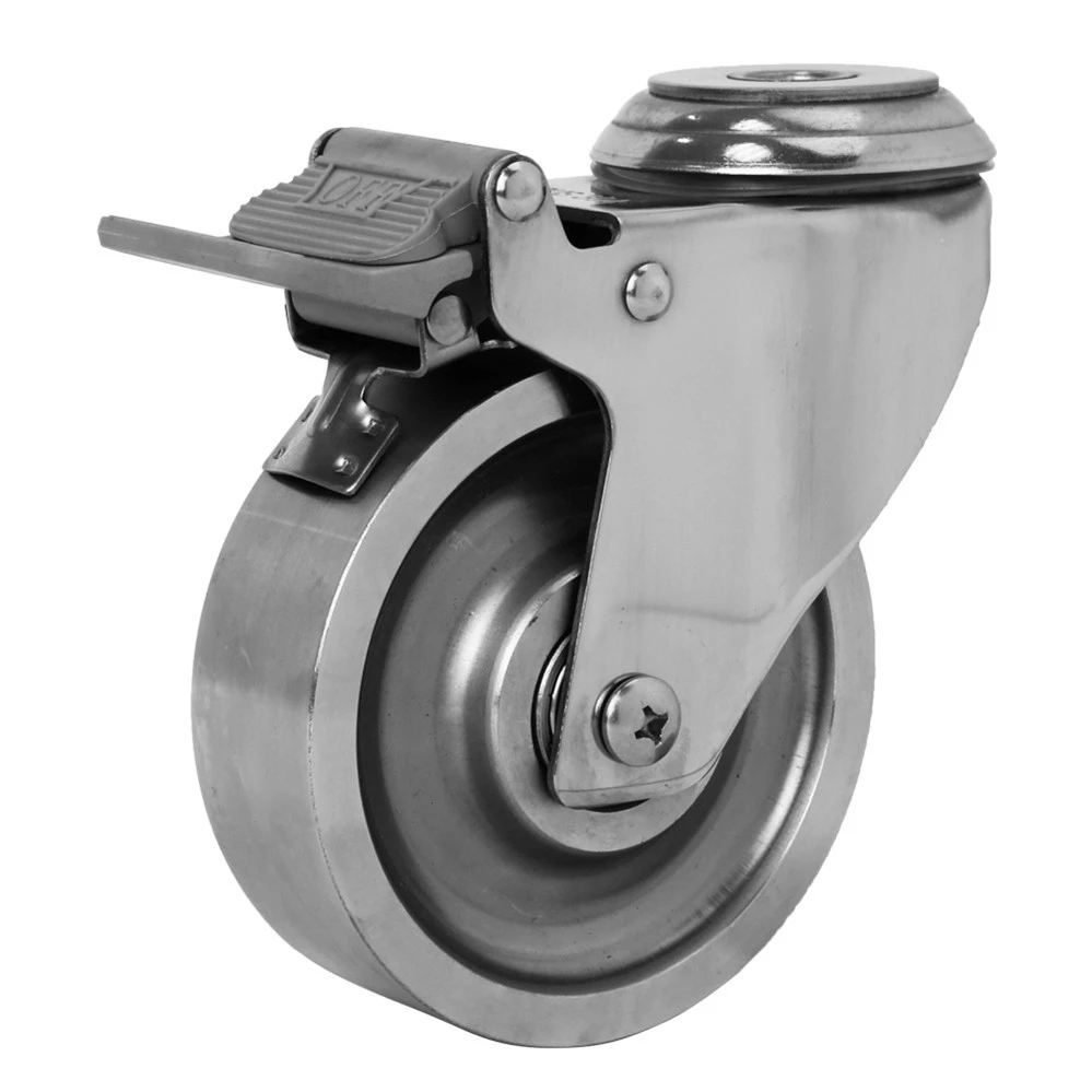 304 Stainless Steel Metal Swivel Roller Industrial Wheel Caster