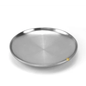 304 Stainless steel tableware plate disk serving plate for kitchen