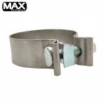 304SS Stainless Steel Car Turbo Use Exhaust System Pipe Coupler Joint O Ring Clamp Lock Nut Accuseal Band Exhaust Pipe Clamp