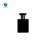 Black Glass Screw Neck Perfume Bottles in Sizes 30ml, 50ml, 100ml